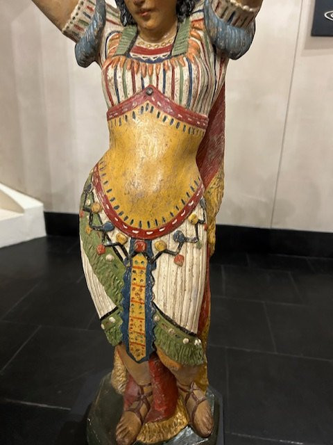 Coppia statue policrome in terracotta-photo-2