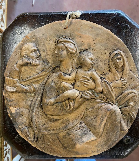TERRACOTTA RAFFIGURANTE SACRA FAMIGLIA