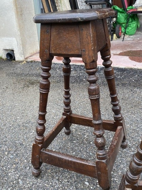 COPPIA DI SGABELLI IN LEGNO-photo-6