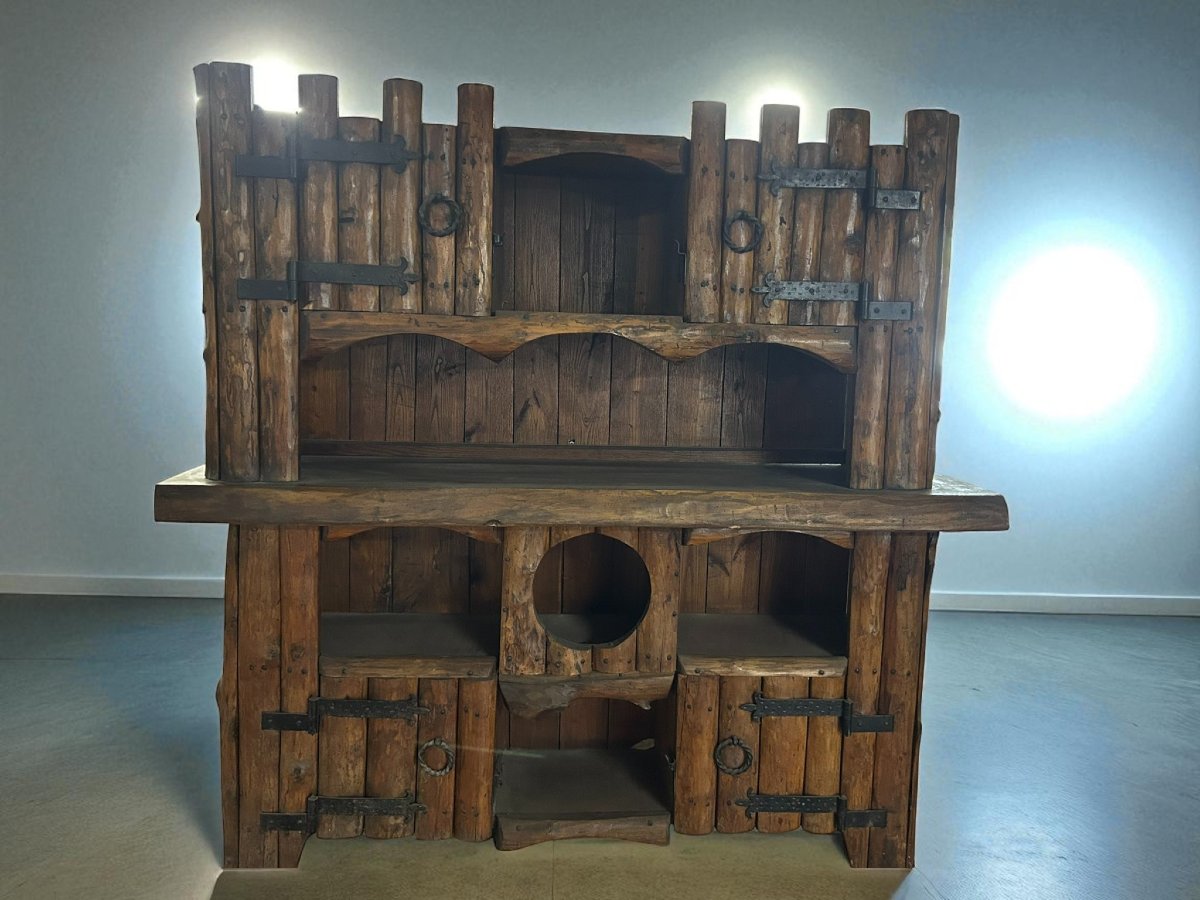 MOBILE RUSTICO IN LEGNO-photo-2