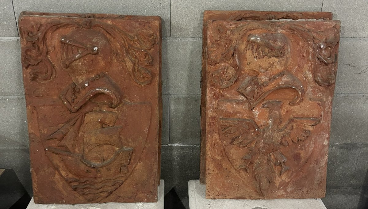 2 PLACCHE ALTORILIEVO IN TERRACOTTA -photo-4