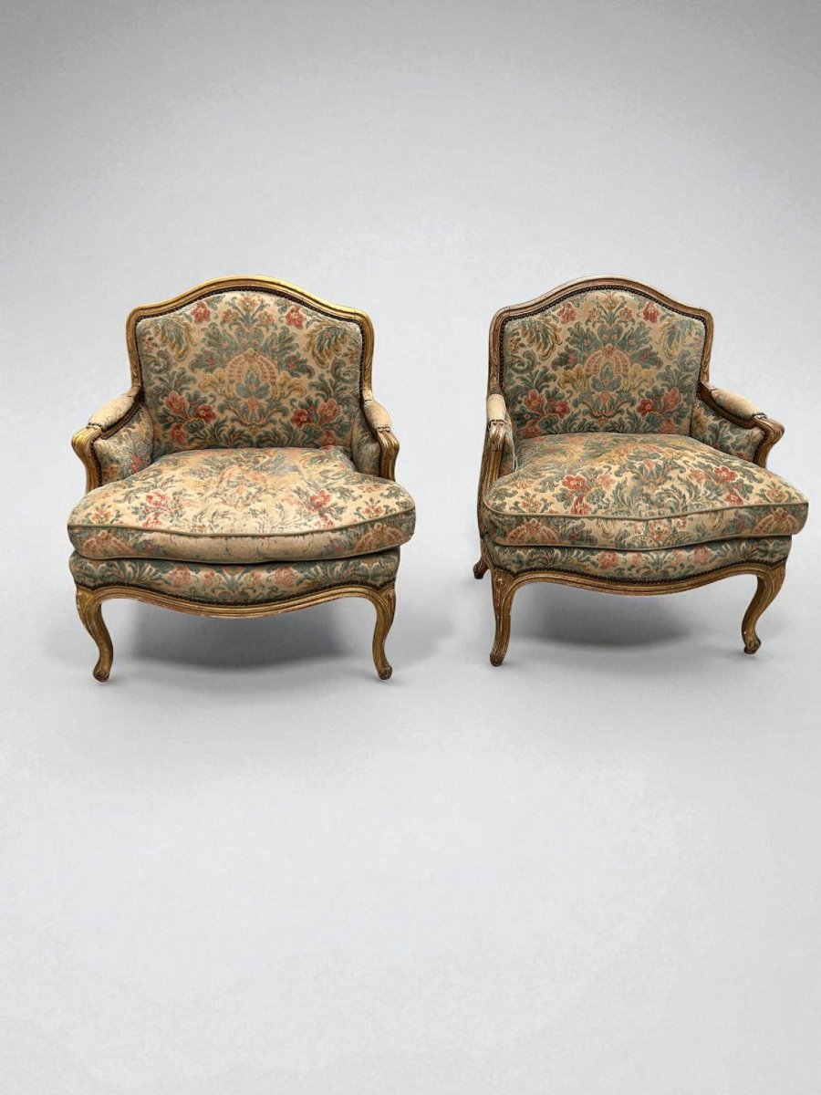 COPPIA DI MARQUISE IN LEGNO DORATO-photo-1
