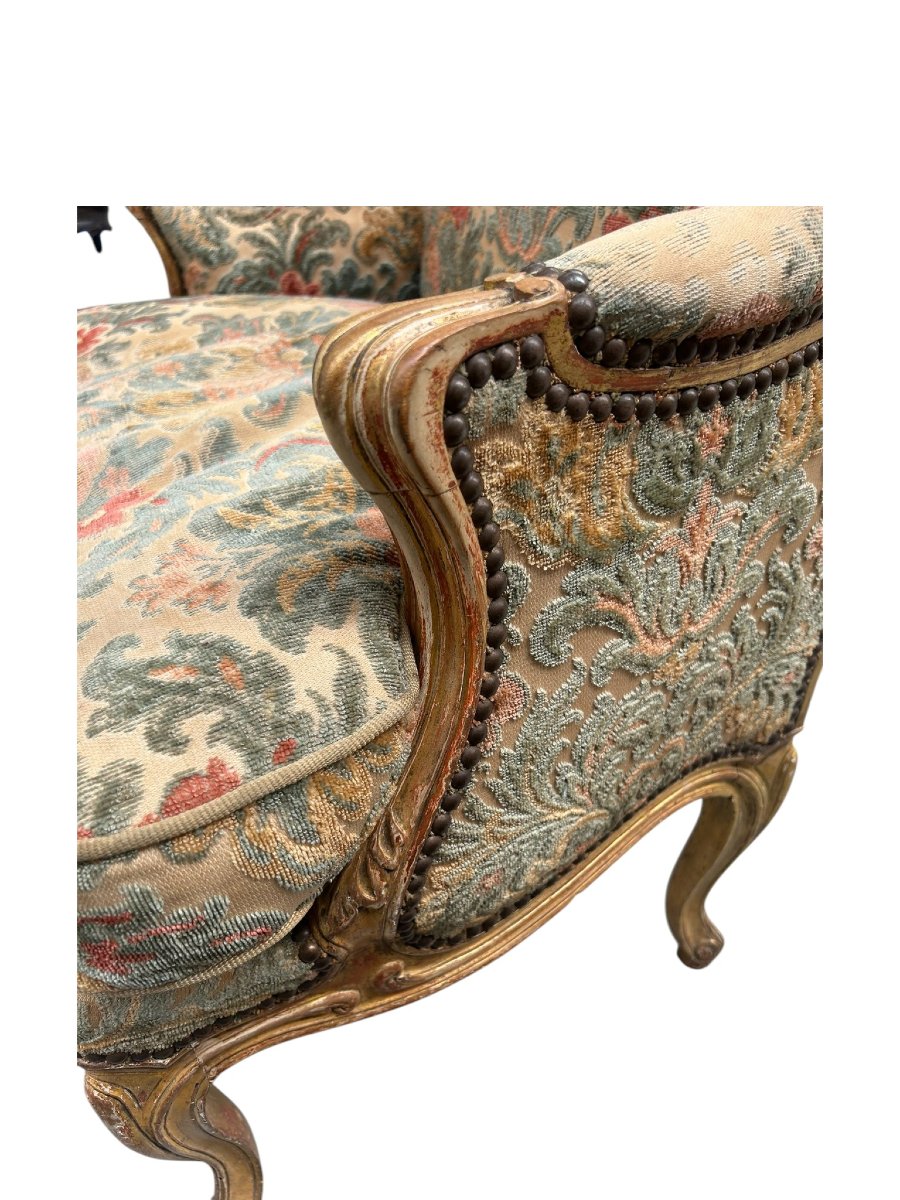 COPPIA DI MARQUISE IN LEGNO DORATO-photo-5