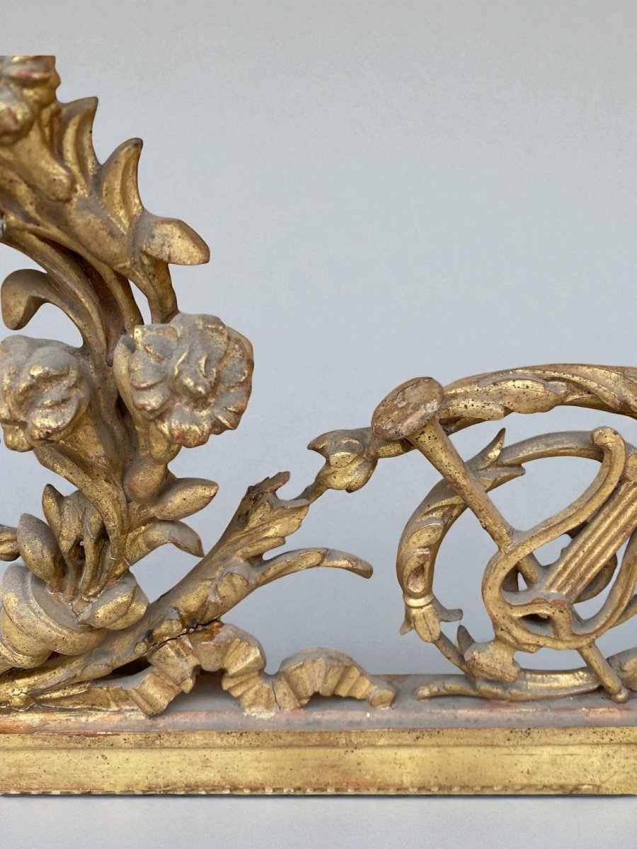 COPPIA DI SPECCHIERE NEOCLASSICHE IN LEGNO DORATO-photo-3