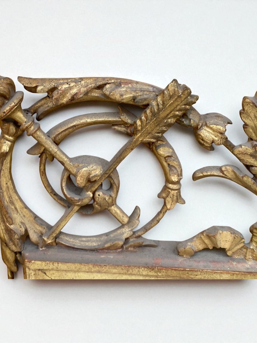 COPPIA DI SPECCHIERE NEOCLASSICHE IN LEGNO DORATO-photo-4