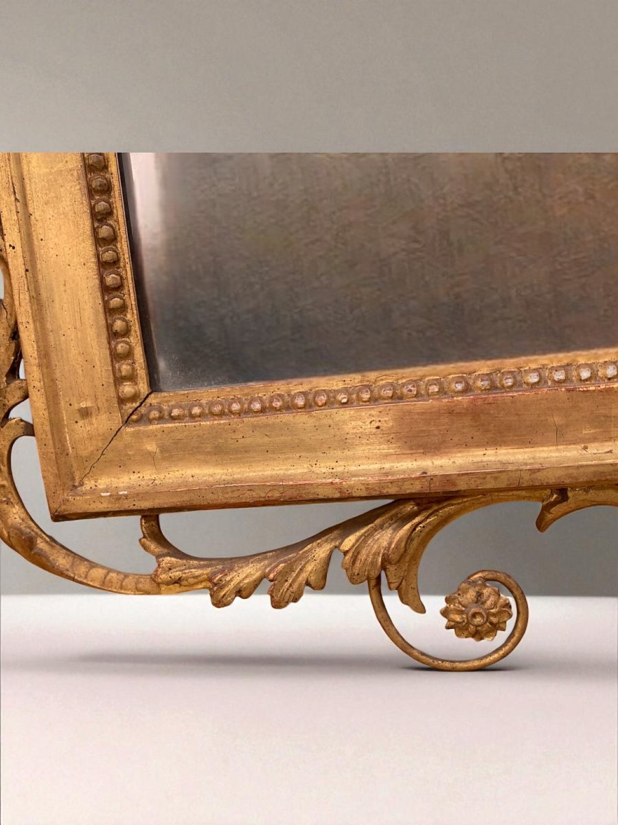 COPPIA DI SPECCHIERE NEOCLASSICHE IN LEGNO DORATO-photo-7