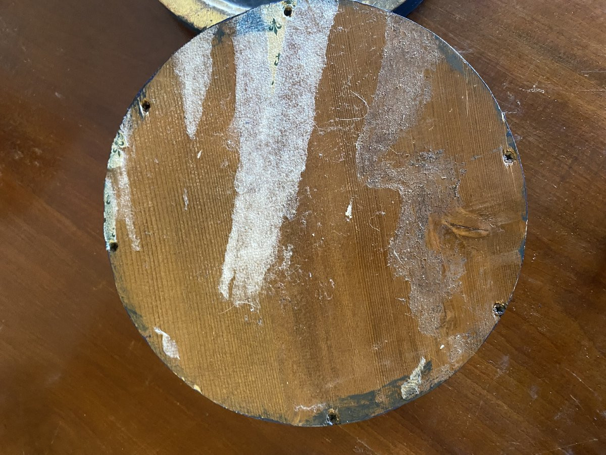COPPIA DI MEDAGLIONI IN LEGNO LACCATO-photo-3