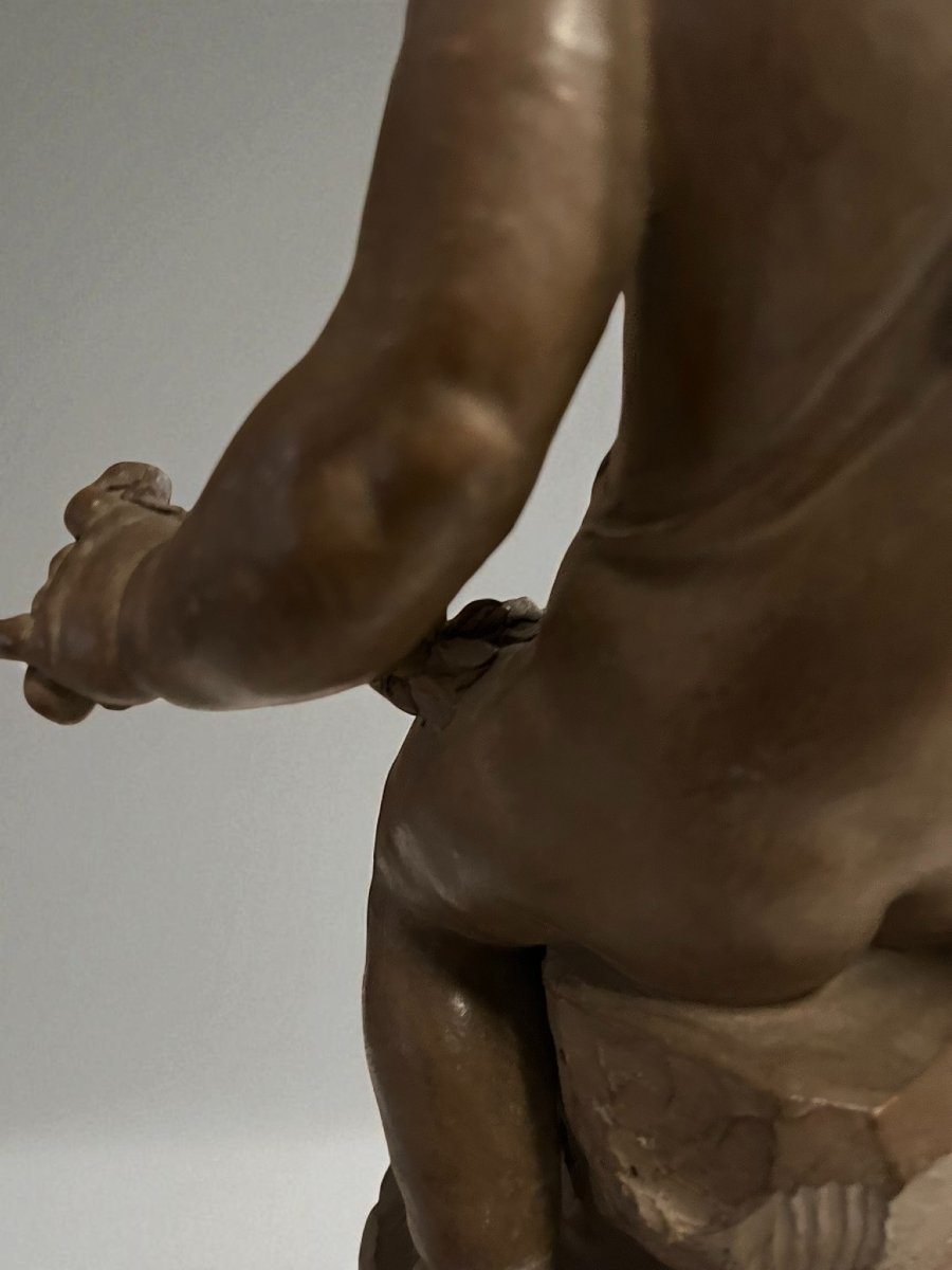 SCULTURA IN TERRACOTTA RAFF. GIOCO DI PUTTI-photo-7