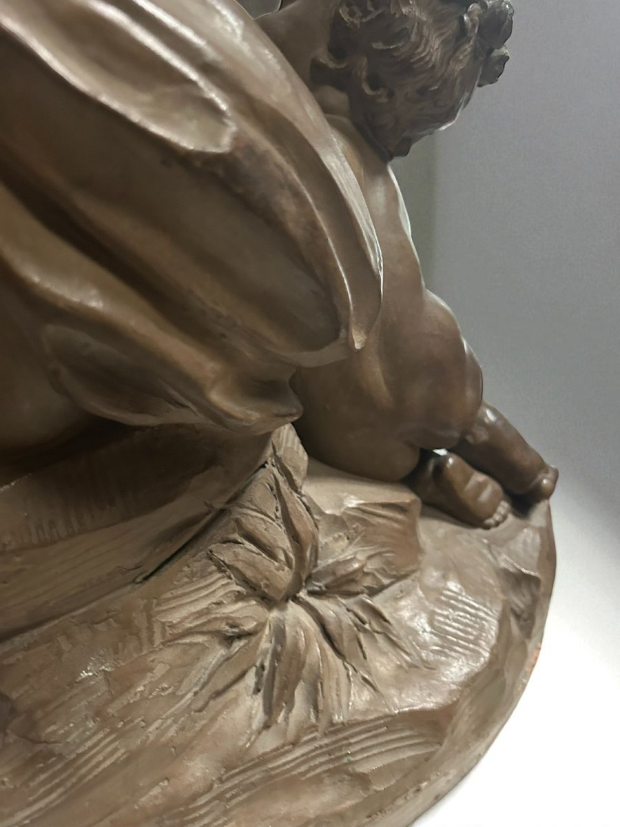 SCULTURA IN TERRACOTTA RAFF. GIOCO DI PUTTI-photo-8