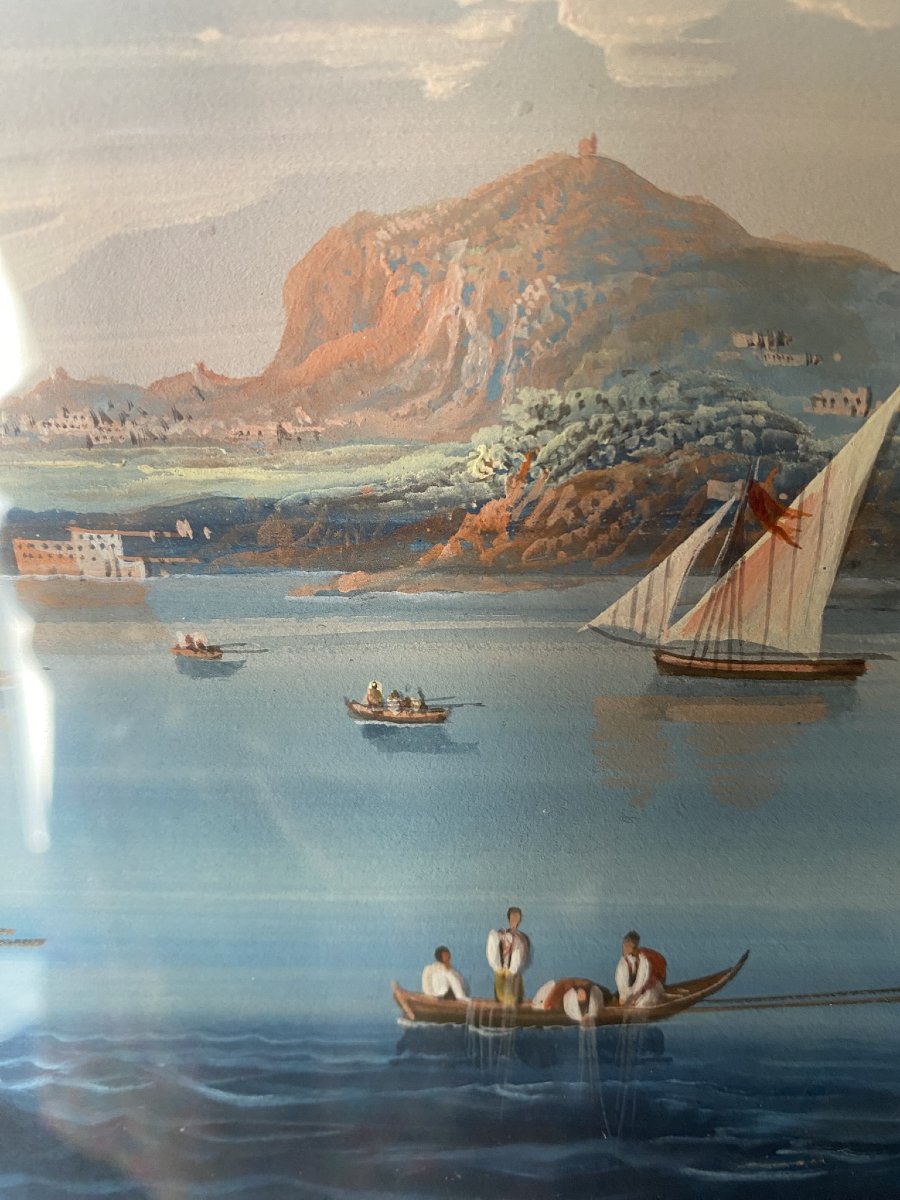 GOUACHE VEDUTA DI CAPRI-photo-7