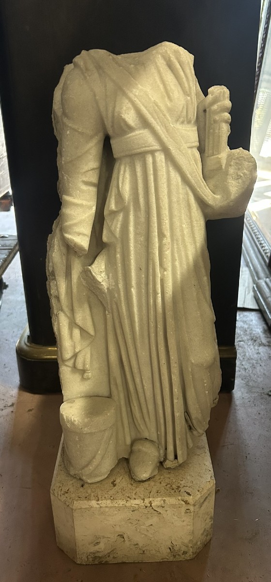 STATUA IN MARMO BIANCO - COPIA DALL'ANTICO