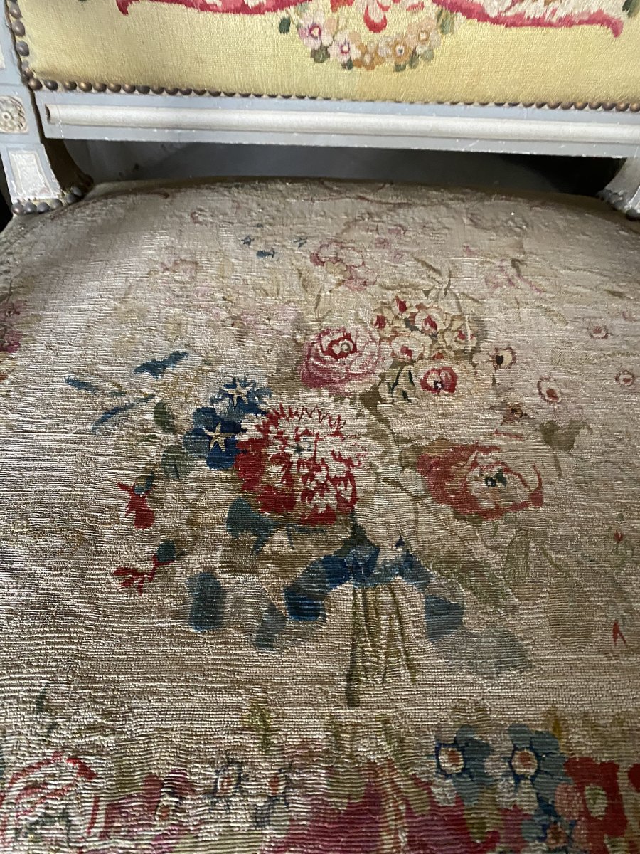 COPPIA DI POLTRONE IN STILE LUIGI XVI - XIX SECOLO-photo-5