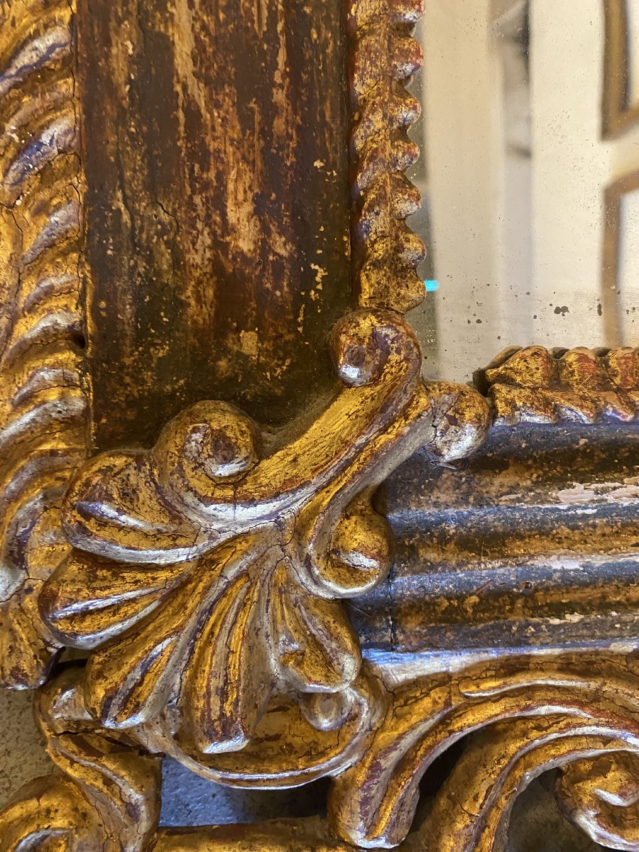 COPPIA DI SPECCHIERE IN LEGNO DORATO -photo-5