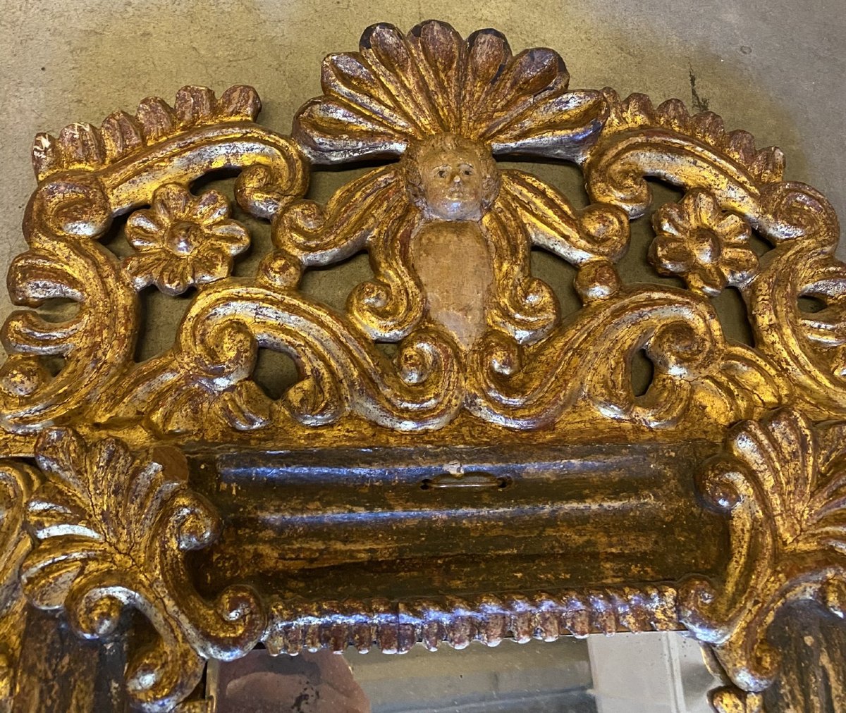 COPPIA DI SPECCHIERE IN LEGNO DORATO -photo-8