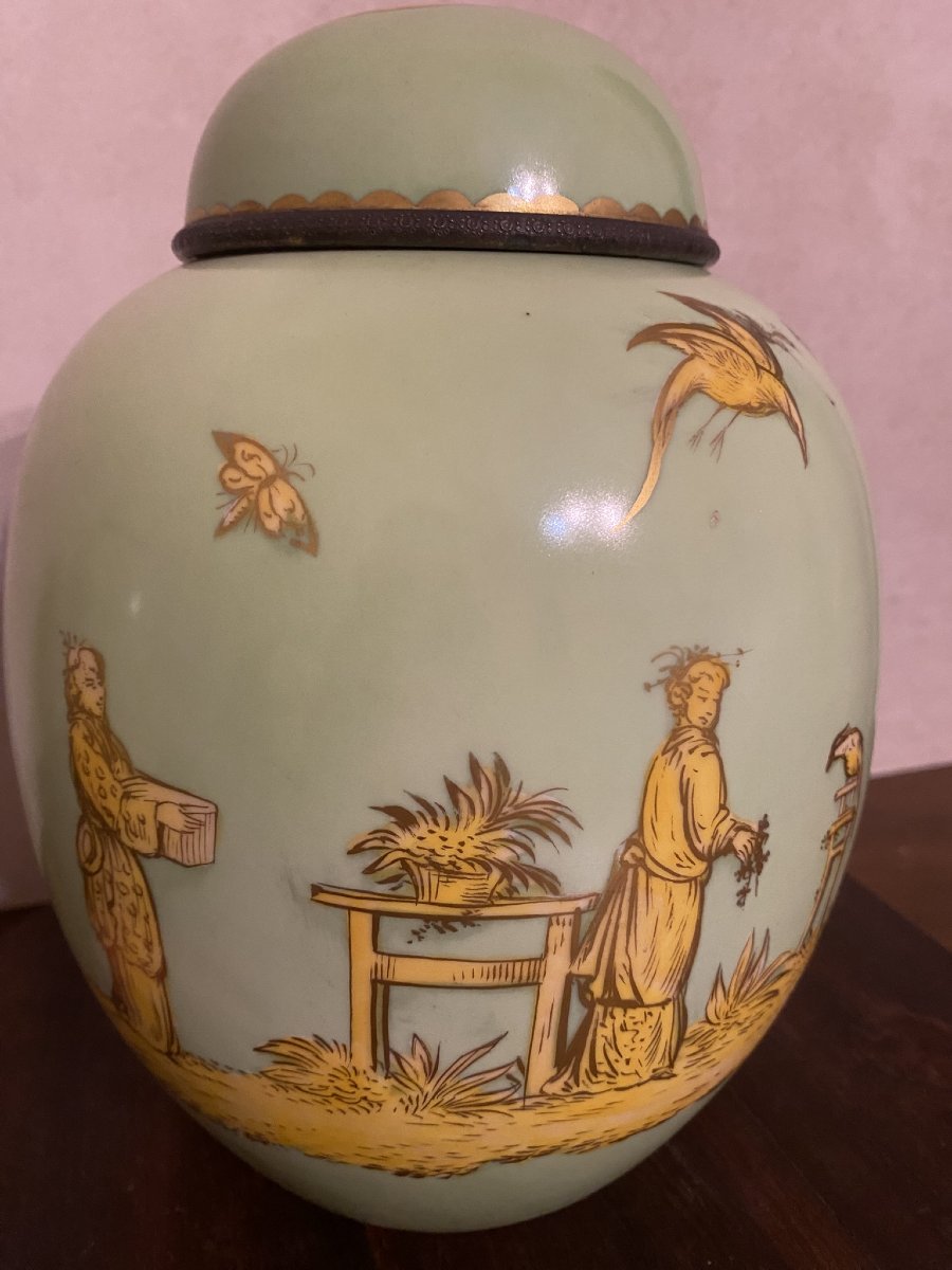 COPPIA DI VASI PER SPEZIE CON DECORI A CINOISERIA-photo-3