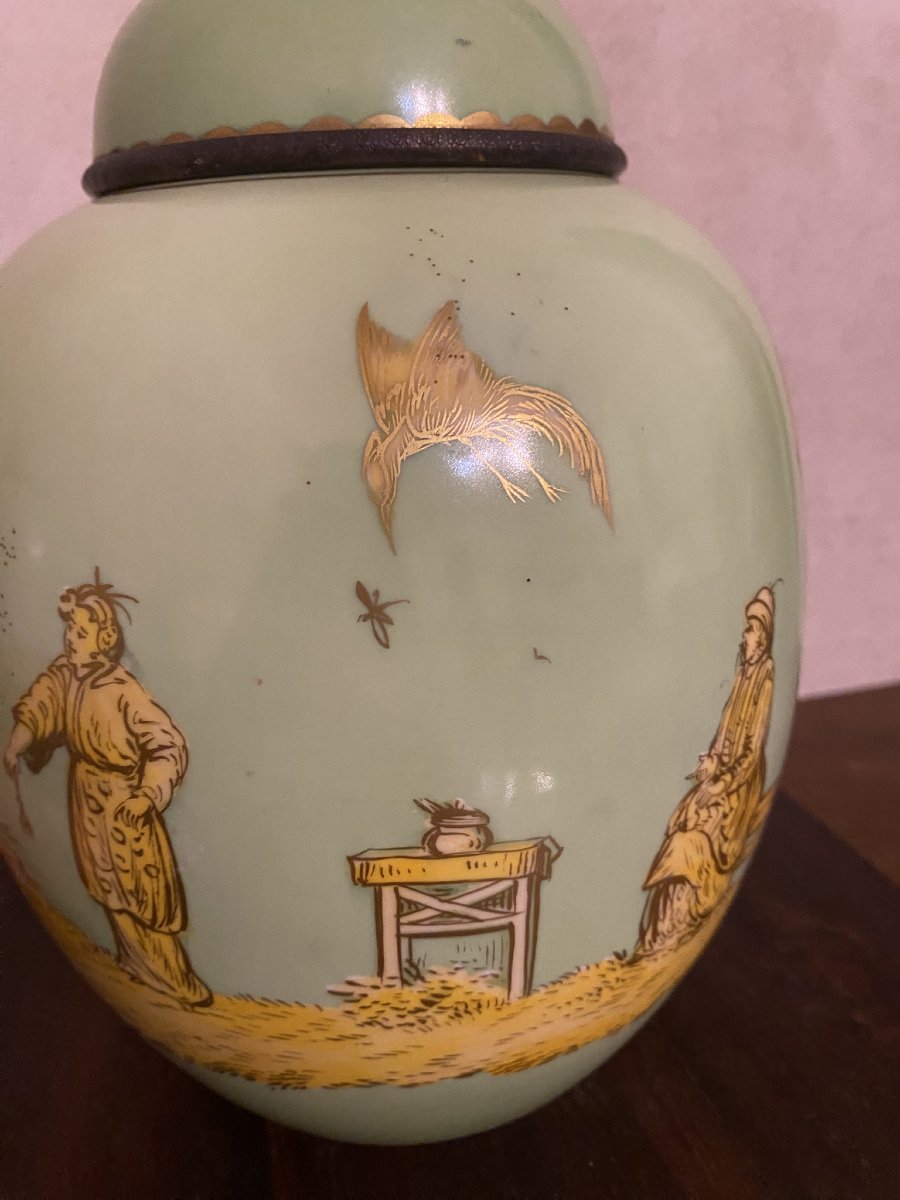 COPPIA DI VASI PER SPEZIE CON DECORI A CINOISERIA-photo-7