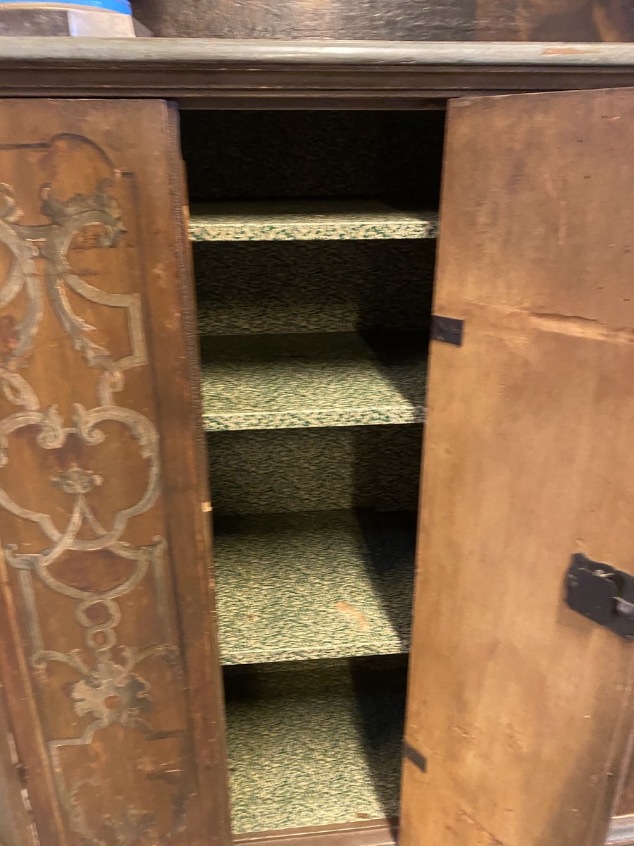 CREDENZA IN LEGNO LACCATO XIX SECOLO-photo-3