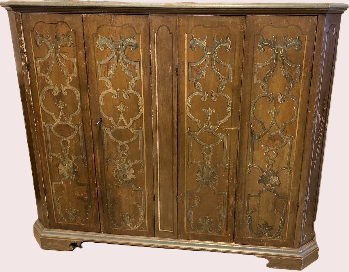 CREDENZA IN LEGNO LACCATO XIX SECOLO