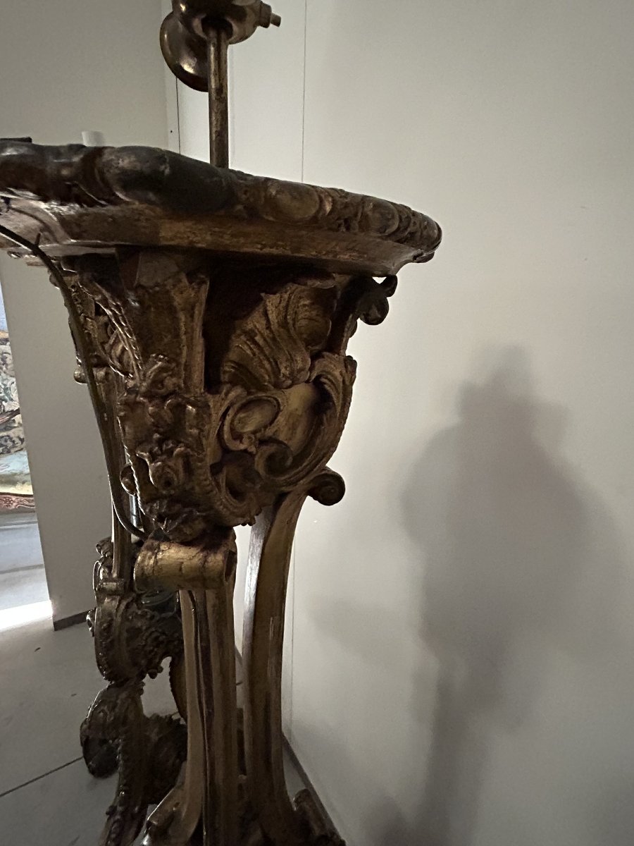 COPPIA DI PORTA GIRANDOLE STILE LUIGI XV -photo-2