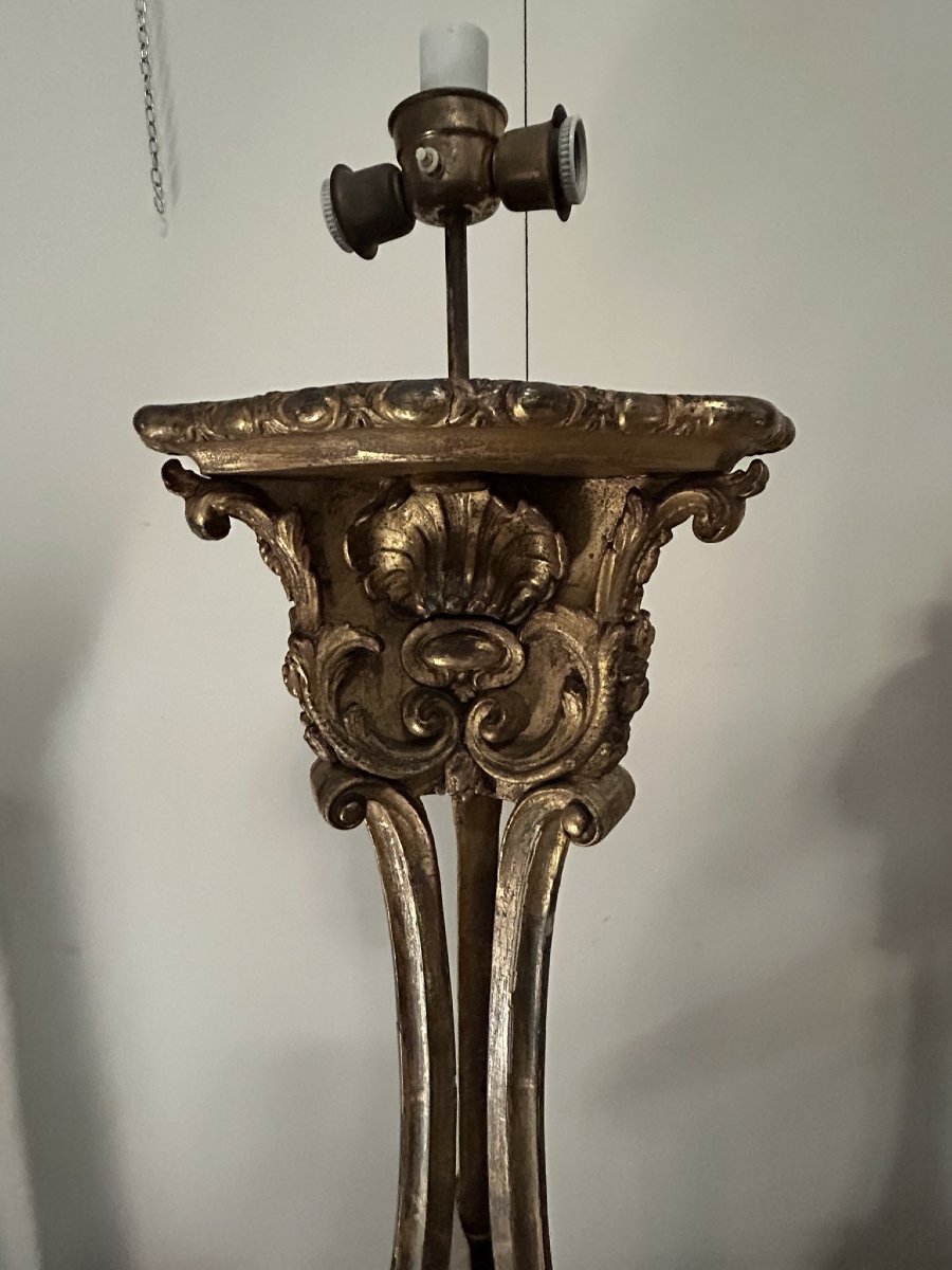 COPPIA DI PORTA GIRANDOLE STILE LUIGI XV -photo-6