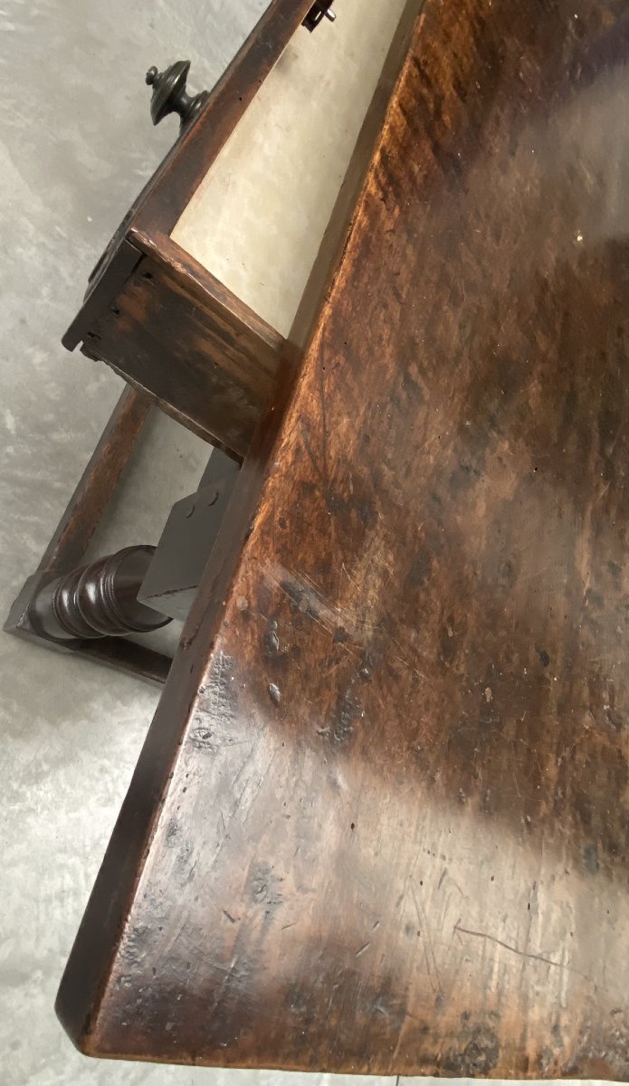 TAVOLO BOLOGNESE IN NOCE XVII SECOLO-photo-6