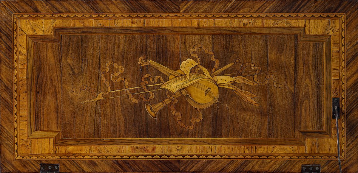 TAVOLINO TOILETTE NEOCLASSICA INTARSIATA-photo-2