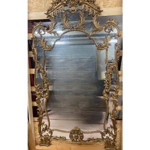 GRANDE SPECCHIERA DORATA IN STILE REGGENZA