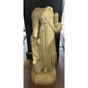 STATUA IN MARMO BIANCO - COPIA DALL'ANTICO