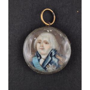 Miniature Of Louis XVIII Mounted As A Pendant