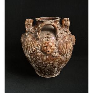 18th Century Decorated Terracotta Jar