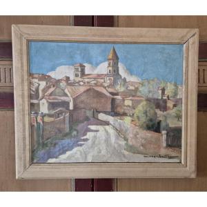 View Of Brioude By J Bouery