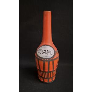Cognac Bottle By Roger Capron, Vallauris, 1960s