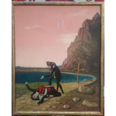 André Quellier Oil On Isorel