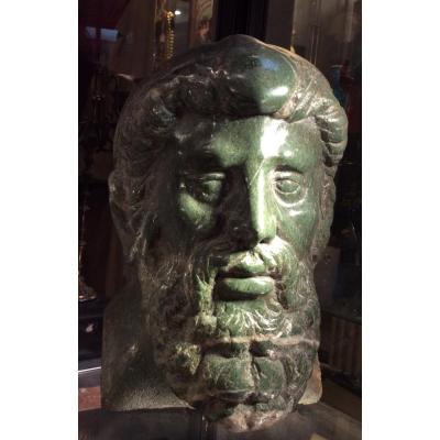 Warrior Bust In Aventurine