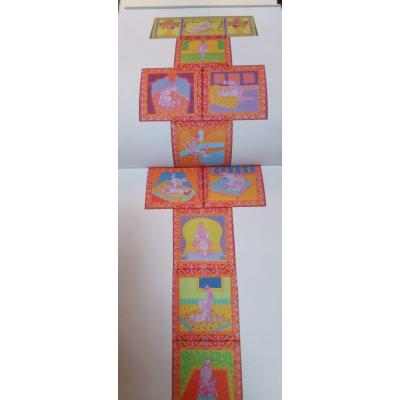 « hop Scotch Game » - Composition Of Erotic Paintings On Fabric