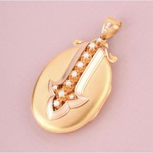 Important Napoleon III Locket Pendant In 18k Gold