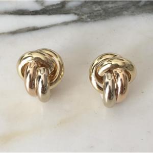 Bow Earrings In 18k Gold
