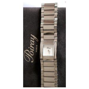 Poiray Watch Ma Première Cuff Steel And Diamonds