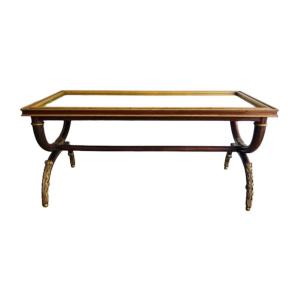 Wooden Coffee Table - Signed Maison Hirch
