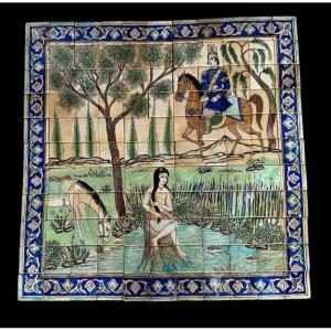 Ancient Persian Tiles Legend Of Persia (khosrow And Shirine) 
