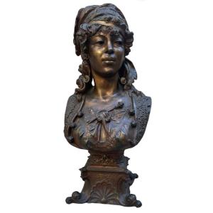 Orientalist Bust Signed Henry Weïsse