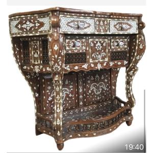 Syrian Console Inlaid With Mother-of-pearl 