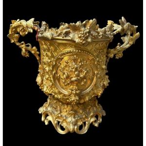 19th Century Gilded Bronze Gardener