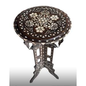 Ottoman Syrian Saddle Inlaid With Mother-of-pearl, 19th Century