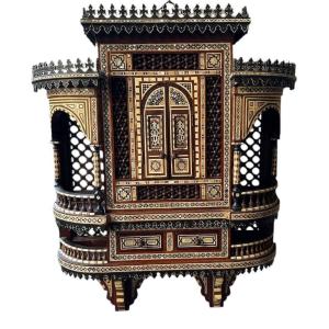 Egyptian House Architecture Featuring Marquetry Work 