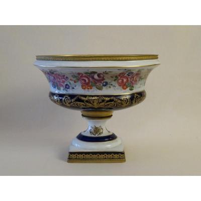 Vase In The Taste Of Sèvres Oval Shape, Nineteenth