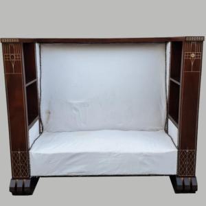 *special Offer* Large Jungendstil Bench, From Center, Late 19th Early 20th Century