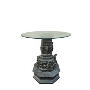 C Zocchi (after), Monument To Dante, Bronze Reduction, Late 19th/early 20th Century