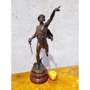 E Picault, Victoria, Bronze Sculpture, Late 19th Century