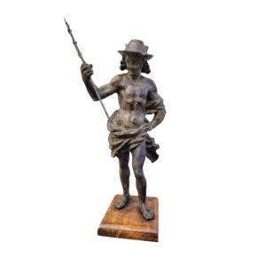 Cast Iron Mercury Statue